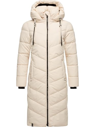 Women's Winter Jacket with Hood | Windproof & Weather-Resistant Jacket | Quilted, Puffy Coat | Sahnekatzii XIV XS-5XL