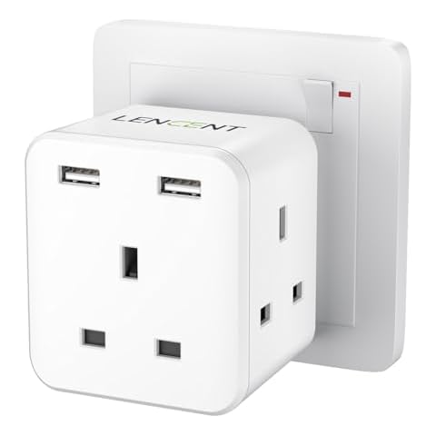 LENCENT 5-in-1 USB Wall Charger Adapter Cover