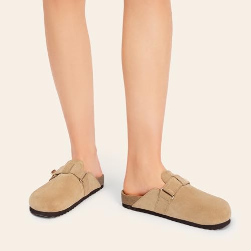 DREAM PAIRS Women's Clogs for Women Mules Cork Footbed Slip-On Shoes with Arch Support - image 8