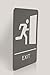Headline Sign 8358 Wheelchair Accessible Men's Restroom ADA Sign with Grade 2 Braille and Tactile Graphics, 6
