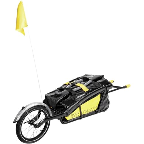 Topeak TTR-TX Journey Trailer TXとドライバッグ ブラック 161 x 50 x 45 cm / 63.4インチ x 19.7インチ x 17.7インチ