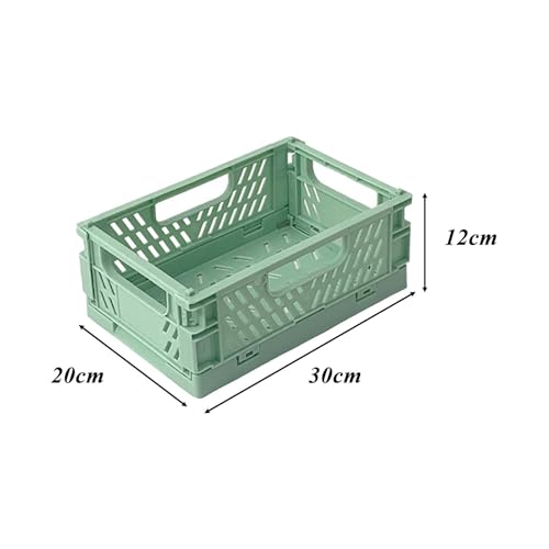 Klappkiste Klappbox Klein Plastik (Grün, 30*20*12)