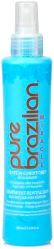 Pure Brazilian Leave-In Conditioner, Nourishing Hair Treatment Enriched with Keratin to Fortify & Strengthen, 6.78 Ounce (200 Milliliter)