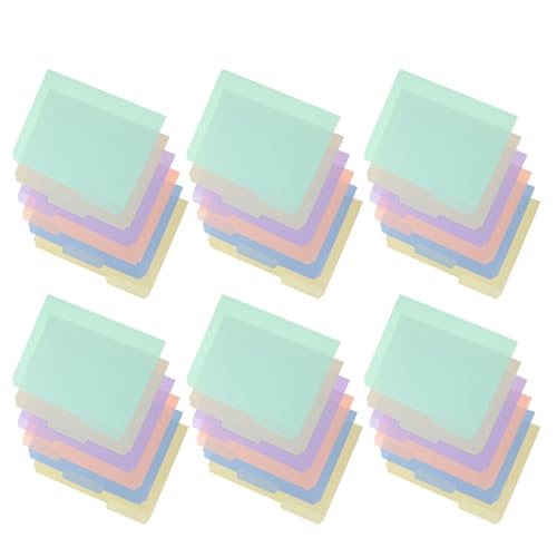Dossier Rangement Gain de Place : 36 Pièces avec Onglets Plastique pour l'Organisation de Bureau