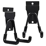 Angoily 2stücke Garage Aufbewahrungshaken Metall Hängemontagehaken Für Werkzeuge Gummierte Halterungen Für Garage Balkon Und Fahrradshop Schwerlast-haken Für Ordnung Und Stauraum