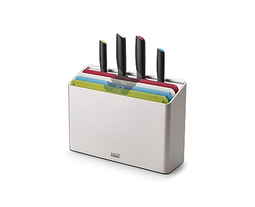 Comparison: Best Cutting Boards For Japanese Knives 11 Joseph Joseph Folio Icon 8-Piece Multi Colour coded Cutting Board Set with Japanese Stainless Steel Knives, Slimline case for organized Kitchen storage, Silver