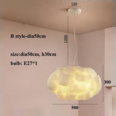Suspension nuage lumineuse déco lustre soie art engineering escalier - 2