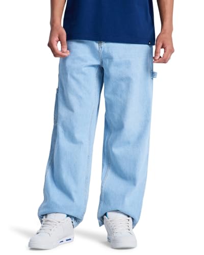 Jean baggy DC Shoes homme bleu fini les pantalons serrés qui cassent