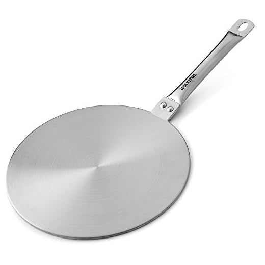 Gourmia GHP9530 Placa difusora de fogão de indução 24 cm – 3,4 mm de espessura de aço inoxidável – Use qualquer panela no fogão de indução ou fogão