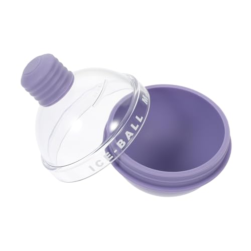 Cabilock Molde Circular Para Hielo Enrejado Con Tapa Fácil De Usar Para El Hogar Y La Cocina.