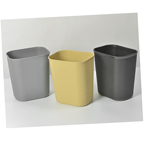 Caneca de basura rectangular negra 14L 2 piezas miniatura 7