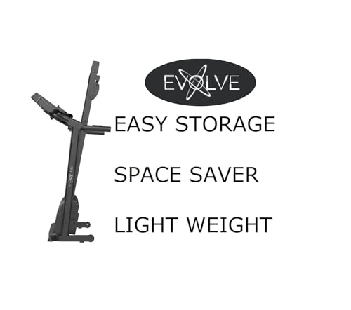 Evolve Foldable Treadmill Treadmills for Home Office Indoor Gym Cardio Workout Fitness Space Saving Folding Running Walking & Jogging Machines LCD Bluetooth 3 incline level - Image 3