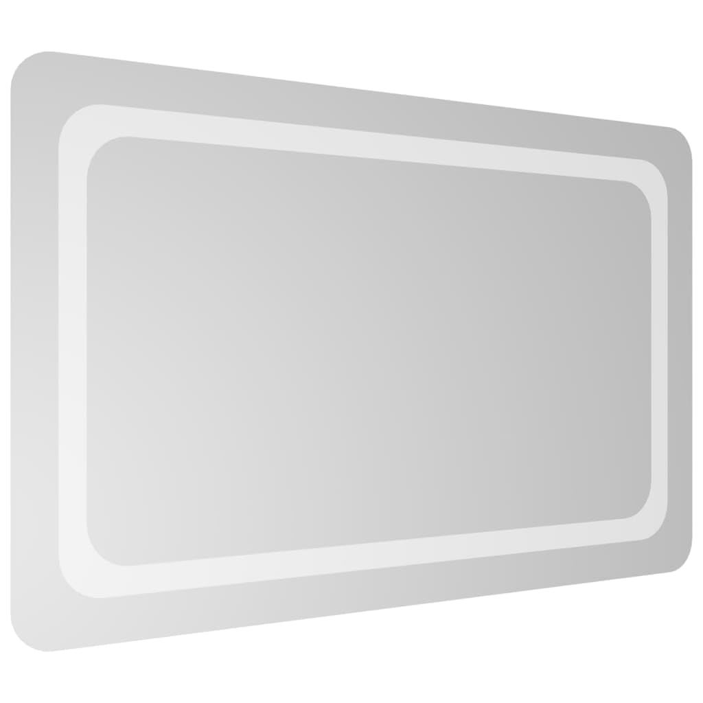 vidaXL Specchio da Bagno con Luci LED 50x80 cm