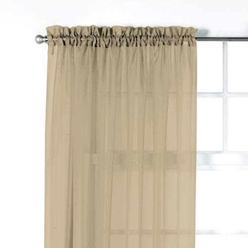 Stylemaster Elegance Sheer Voile, 60" X 95" | Panel, Bisque #TOP2