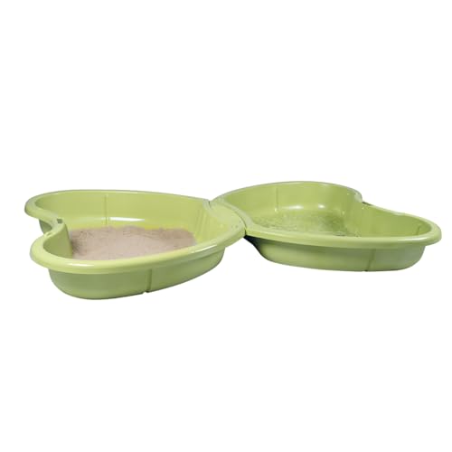 Smoby Life Sandkasten, Schmetterling, 2 Becken, Wasser und Sand, Spielzeug für den Außenbereich, recyceltes Material, ab 2 Jahren, französisches Produkt