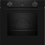 NEFF B1CVD0AK3, N30, Einbau-Backofen mit Dampfunterstützung, LED-Display, Base Steam, 3D Heißluft, CircoTherm, Easy Clean, Kindersicherung, 60 x 60 cm, Schwarz