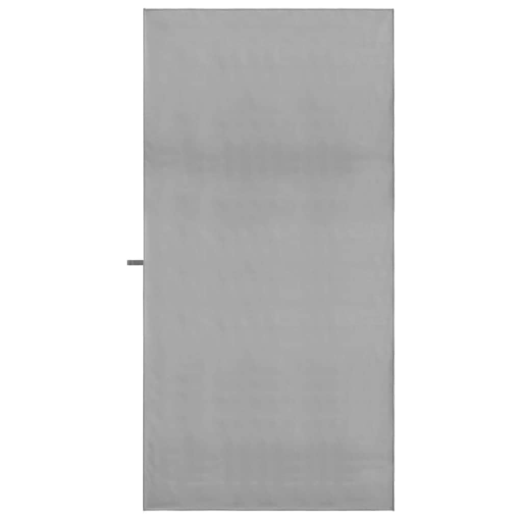 Asciugamani sportivi, 2 pezzi, grigio scuro, 90 x 180 cm, in microfibra, ad asciugatura rapida, assorbenti, morbidi, facili da pulire, per fitness, benessere, spiaggia, sauna, asciugamano da
