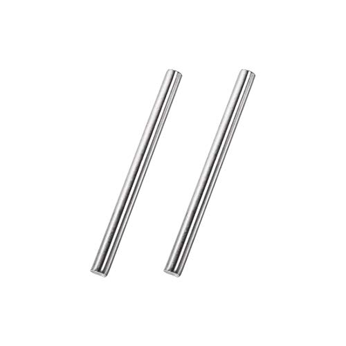 Image of uxcell 8mm x 100mm 304 Stainless Steel Solid Round Rod for DIY Craft - 2pcs