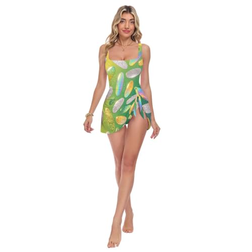 Maillot de bain une pièce galbant avec jupe détachable anti-complexe