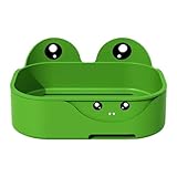 Jabonera para Platos de Rana,Soporte para jabón de Rana, de jabón de baño | Suministros de baño Que organizan el Almacenamiento, Bandeja para Fregadero de Cocina, sin Perforaciones, Drenaje rápido