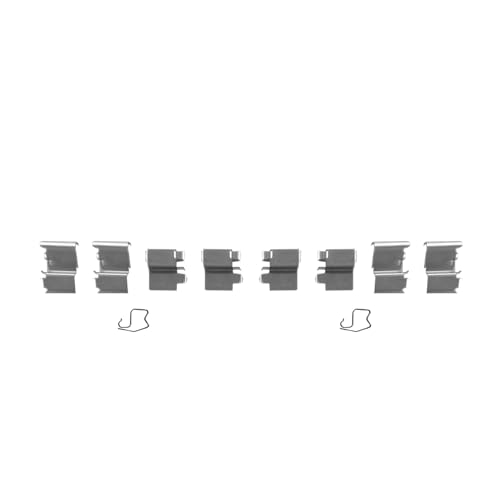 Image of Detroit Axle - Front Brake Pads for 1999-2004 Honda Odyssey, 2001-2002 Acura MDX, Ceramic Brake Pads w /Hardware Replacement