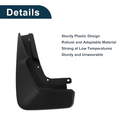 Image of Mud Flaps Splash Guards for Mercedes Benz GLS (WIth Pedal) 2020-2023 High Configuration W /Mount Accessories Mud Guards Front and Rear 1 Set