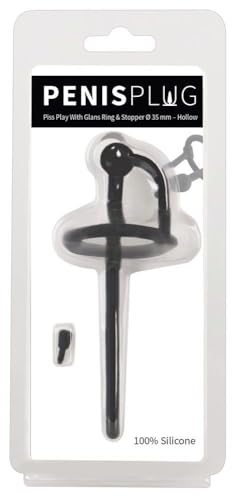 Penisplug Piss Play With Stopper A Nero 12,7 Cm