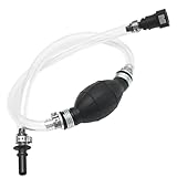 Hoypeyfiy Diesel Fuel Priming Bleeding Pump Tool with Oil Hose, Manual Hand Primer Replacement for Ford, Replacement for Jaguar and More, Diesel Engine Fuel System Air Removal