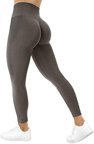 TAYOEA Panie Scrunch Butt Leggingi Pleszczowe Sporty Sportowe Ozroczyste Siłowni Spodne