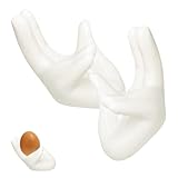IWOWHERO 2 piezas Soporte de para Huevos Forma de Mano de Organizador de Huevos para Cocina Accesorio Práctico para Desayuno