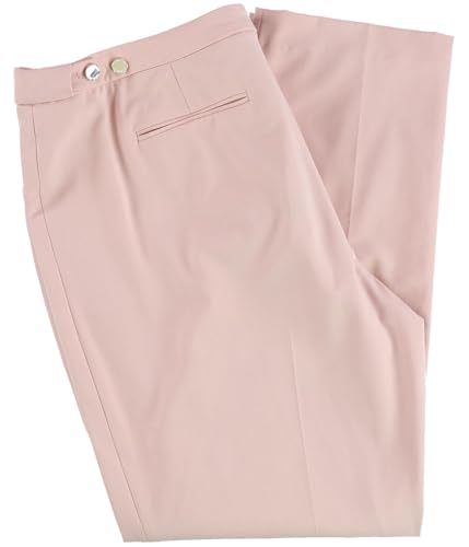 Calvin Klein Womens Mid Rise Tapered Leg Straight Leg Pants Pink 64