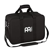 Heavy duty nylon Measures 17 1/2" W x 13" H x 8" D Padded shoulder strap Carrying grip Black