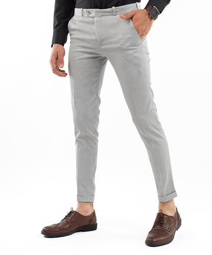 White Eagle Classic Chino Pants For Man (Light Grey,40)