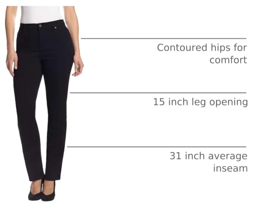 Image of Gloria Vanderbilt Womens Amanda Classic High Rise Tapered Jean Petite
