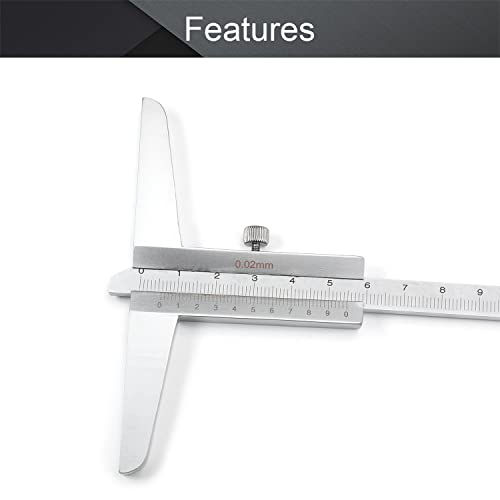 Calibrador Vernier para Profundidad 200mm de Acero miniatura 3