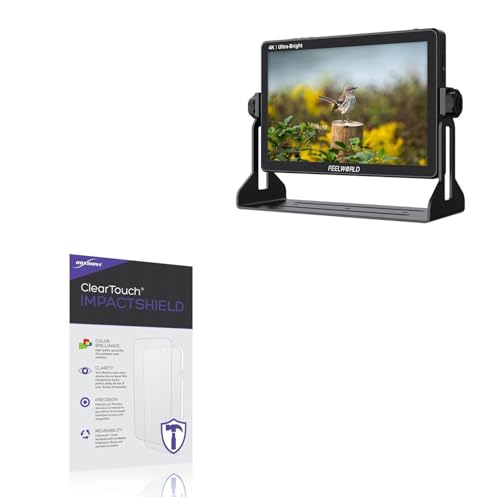BoxWave Screen Protector Compatible With FeelWorld LUT11H - ClearTouch ImpactShield (2-Pack), Impenetrable Screen Protector Flexible Film