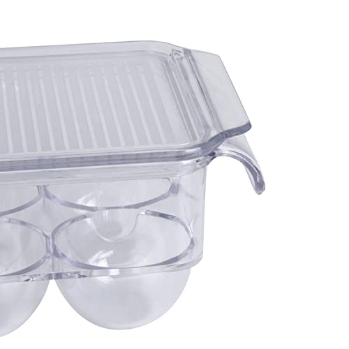 Kitchen Details Egg Crate | Dimensions: 14.5"x4.5"x2.9" | Fits 14 Eggs per Crate | Stackable | BPA Free | Easy Pull Handles | Kitchen Organization | Clear by Kitchen Details - Image 6