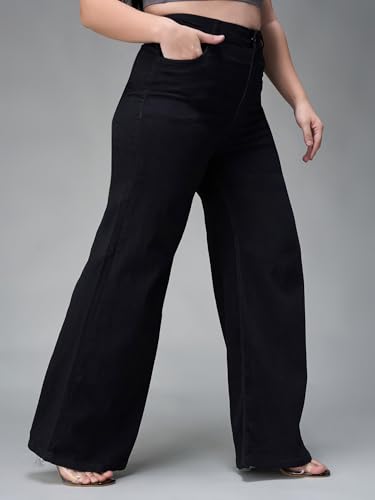 Image of Miss Chase A+ Women's Bootcut High Rise Stretchable Denim Jeans