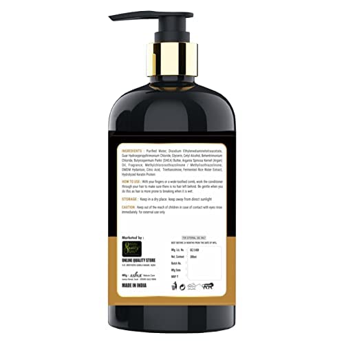 Online Quality Store Fermented Rice Water Conditioner - 300ml, with Rice Water & keratin protein for hair growth | For Damaged, Dry and Frizzy Hair| For Shiny & Stronger Hair