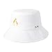 ZLYC Unisex Fashion Embroidered Bucket Hat Summer Fisherman Cap for Men Women Teens (Giraffe White)