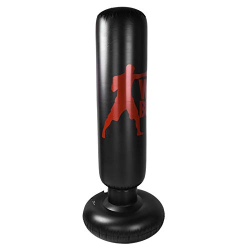 Sacco da Boxe Gonfiabile - Supporto da Torre per Bersagli di Forma Fisica - Indipendente per Pratica del Karate e Alleviare la Pressione