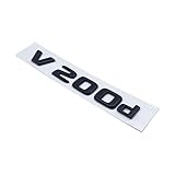 Emblema ABS 3D for letras negras brillantes V250d NIGHT EDITION compatible for Mercedes Benz V W447, pegatina for logotipo(V20