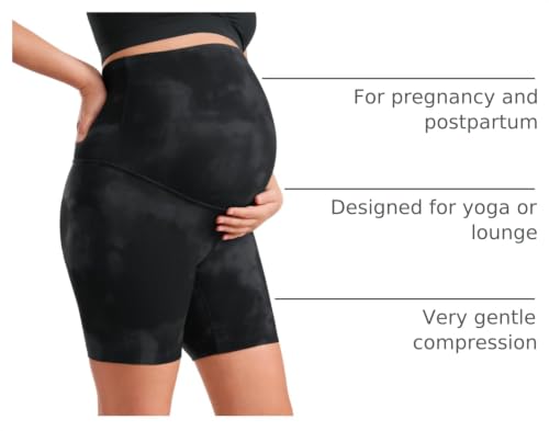 Image of CRZ YOGA Maternity Biker Shorts 6 inch | Butterluxe, Extremely Soft, Gentle Compression, Yoga, Super High Rise, U-shaped Belly, Pregnancy and Postpartum