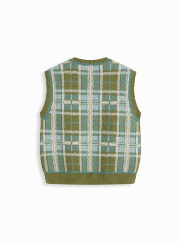 Image of CIDER Sweater Vest Women Sleeveless Cropped Sweaters Cute Graphic Tank Tops Old Money Clothes Fall Outfits