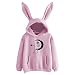 Femme Sweat Capuche Mode - Couleur Unie Hoodie Anime Kawaii Hip Hop Pullover Comf Sport Sweatshirt Gothique Chemisier Crop Tops