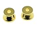 KAISH Gold 2x Guitar Strap Buttons Knobs Guitar End Pins