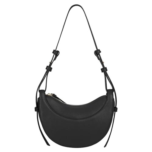 Faux Leather Saddle Bag for Women Shoulder Bag Crescent Purse Trendy Crossbody Purse Hobo Handbag