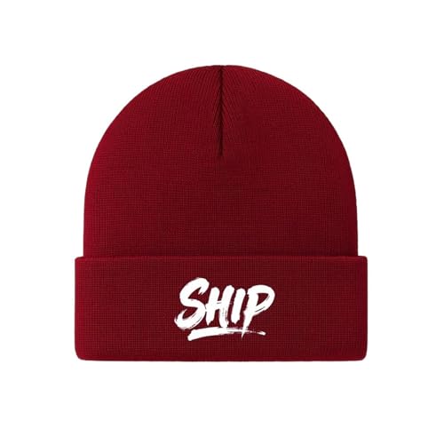 Chapeau tricoté automne hiver avec lettres imprimées