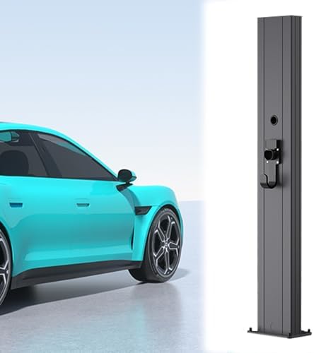 Outdoor EV Charger Stand - Durable Freestanding Electric Vehicle Charging Station Pedestal, Floor Mounted Charging Solution for Garages and Parking Lots, Weather-Resistant Design