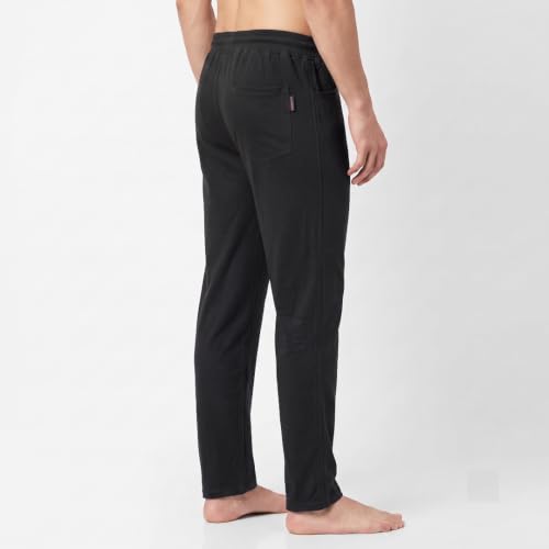Image of Men's Regular Fit PC Denim-Look Track Pants| Lightweight & Breathable Cotton Fabric| Perfect for Casual Outings, Lounge & Night Wear (PC-Denim)
